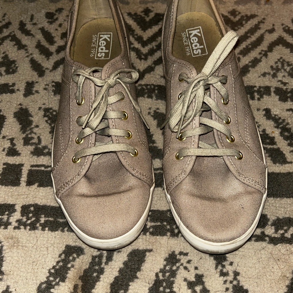 Keds Women's Beige Canvas Sneakers
